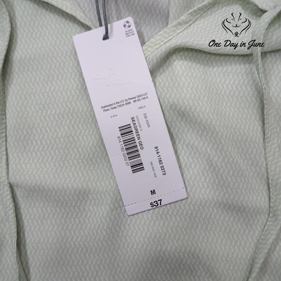 Worthington Short Sleeve Ruffle Top Size M - Picture 2 of 5